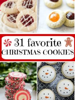 collage image for favorite christmas cookies