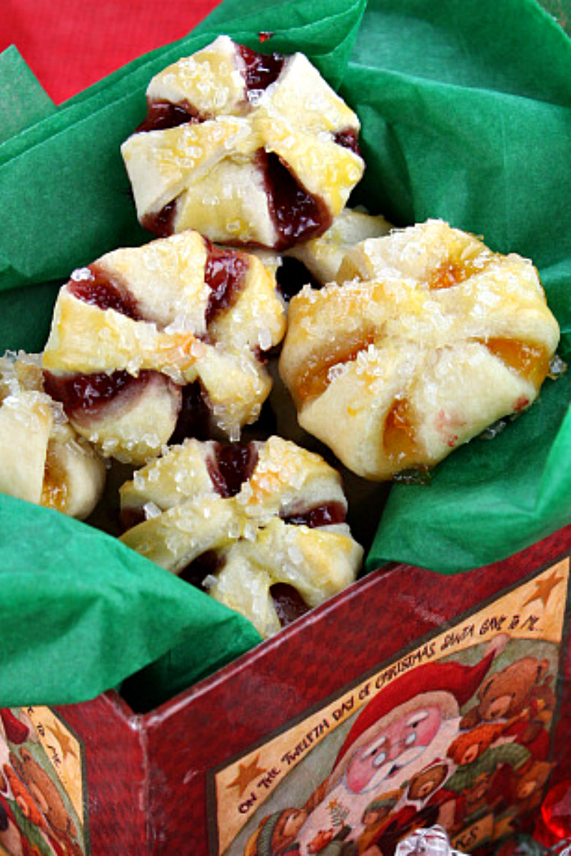 jam filled cream cheese cookies wrapped in box