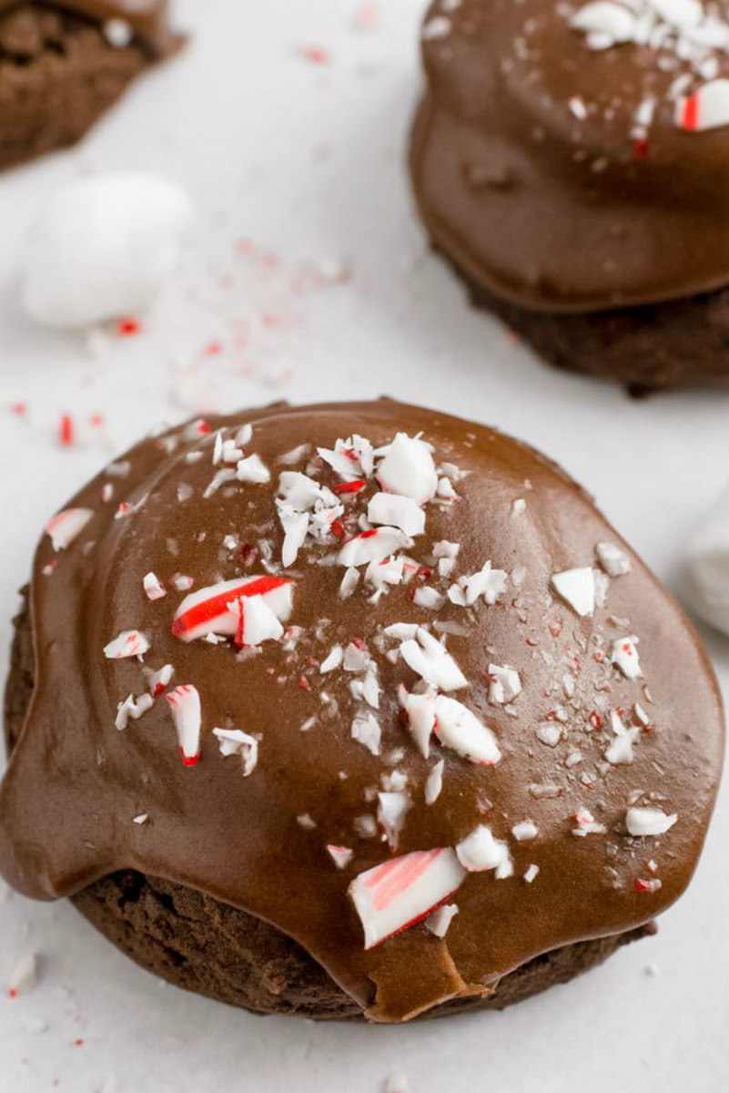 peppermint marshmallow surprise cookie