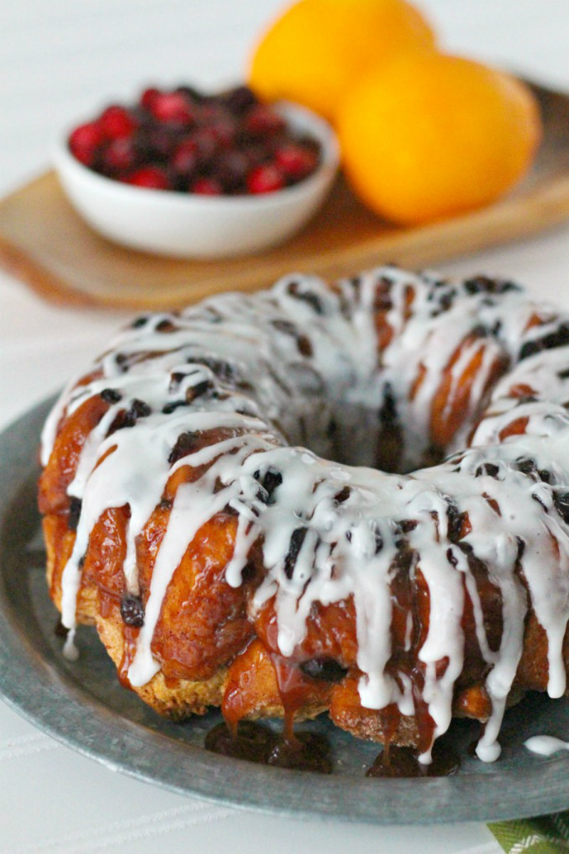 cranberry orange monkey bread