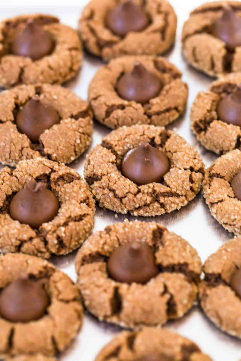 double chocolate kiss cookies