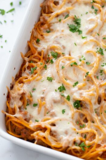 Baked Spaghetti Casserole - Recipes For Holidays