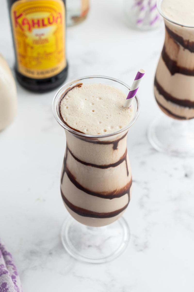 frozen mudslide in a hurricane glass