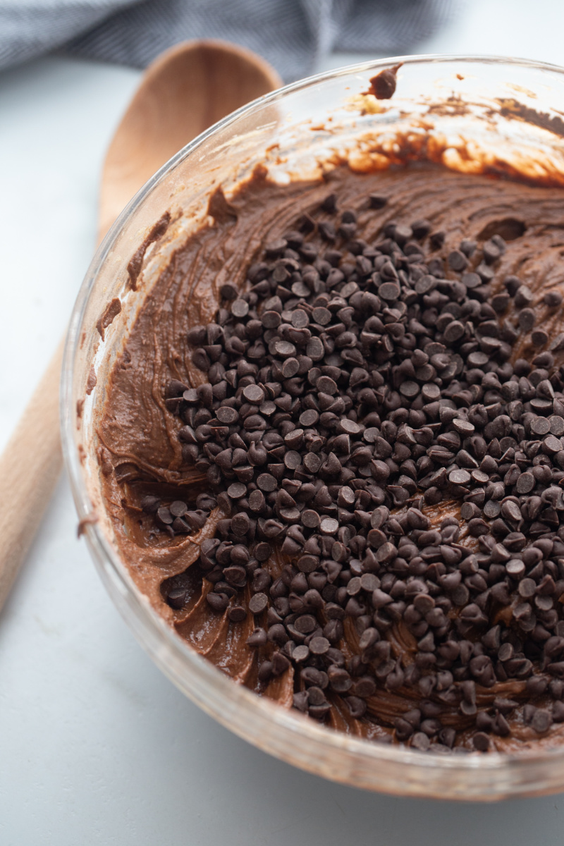 brownie batter in a bowl