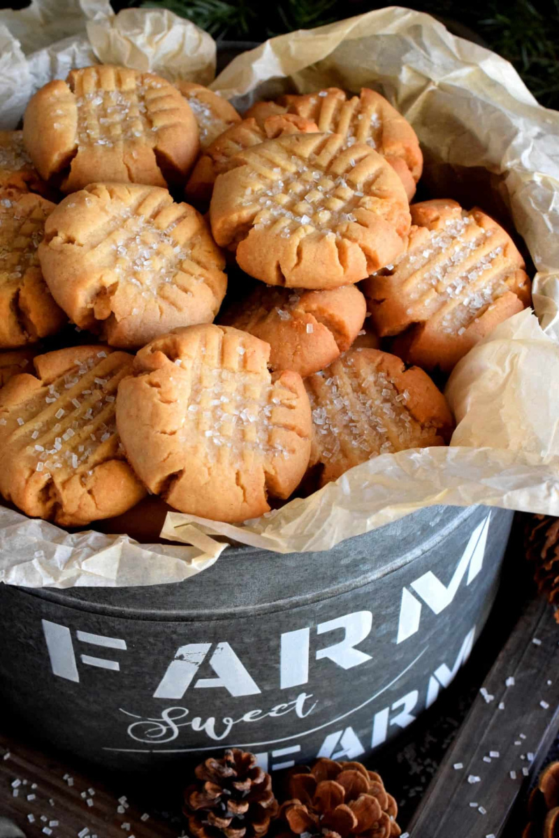 peanut butter shortbread cookies