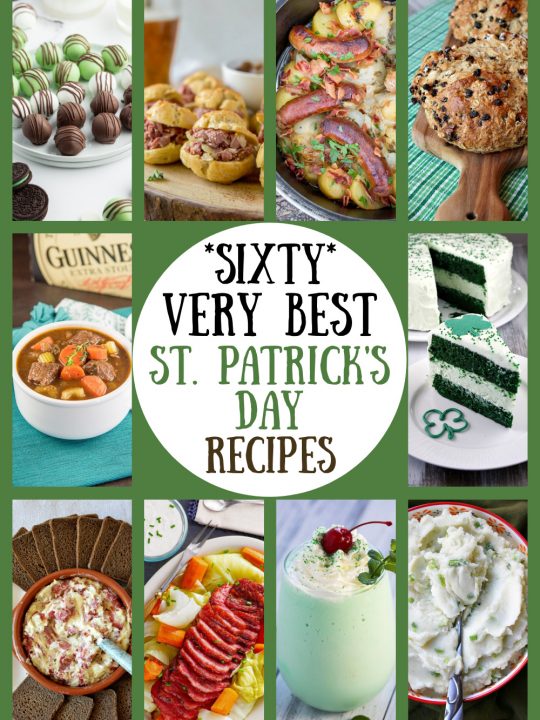 pinterest collage image for 60 best st. patrick's day recipes