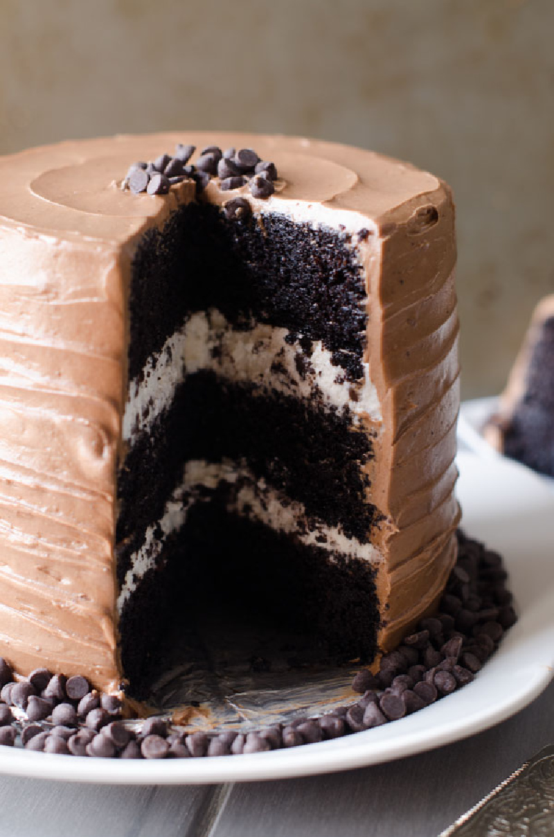 chocolate chip layer cake