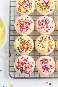 lofthouse cookies on a cooling rack