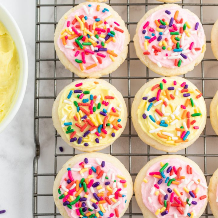 lofthouse cookies on a cooling rack