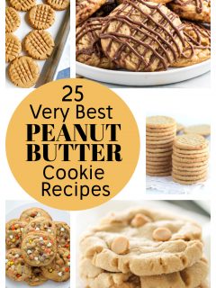 pinterest collage image for best peanut butter cookie recipes