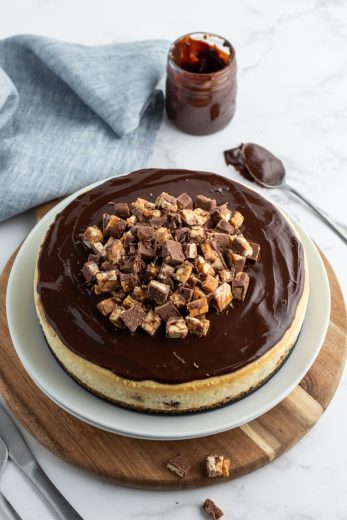 White Chocolate Snickers Cheesecake - Recipes For Holidays