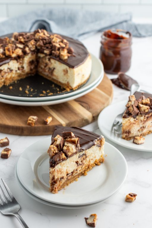 White Chocolate Snickers Cheesecake - Recipes For Holidays