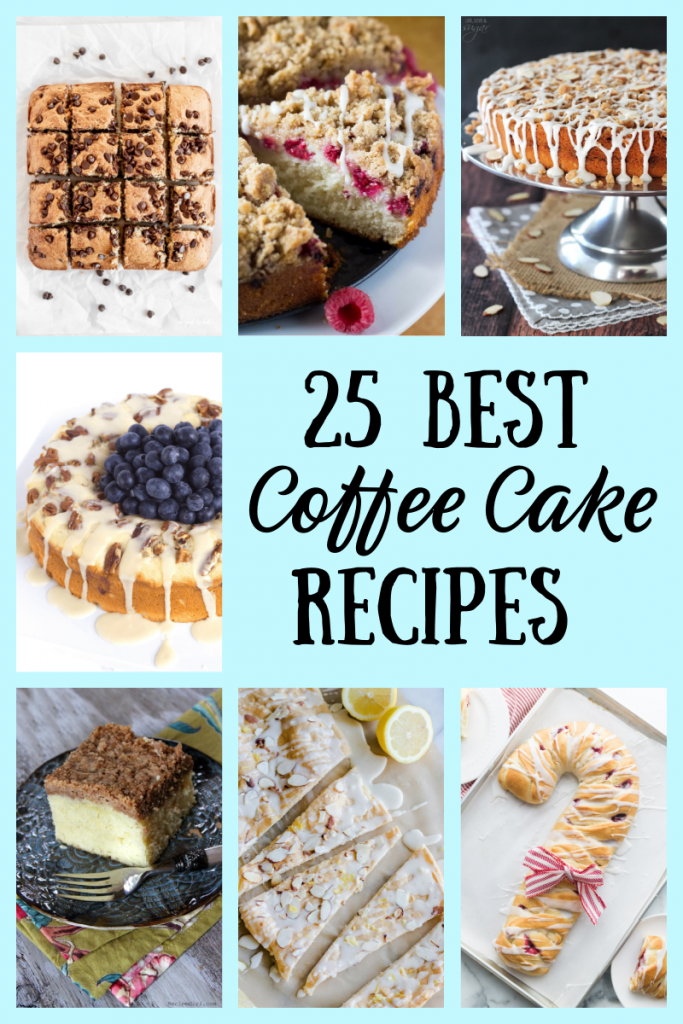 collage of coffee cake recipes