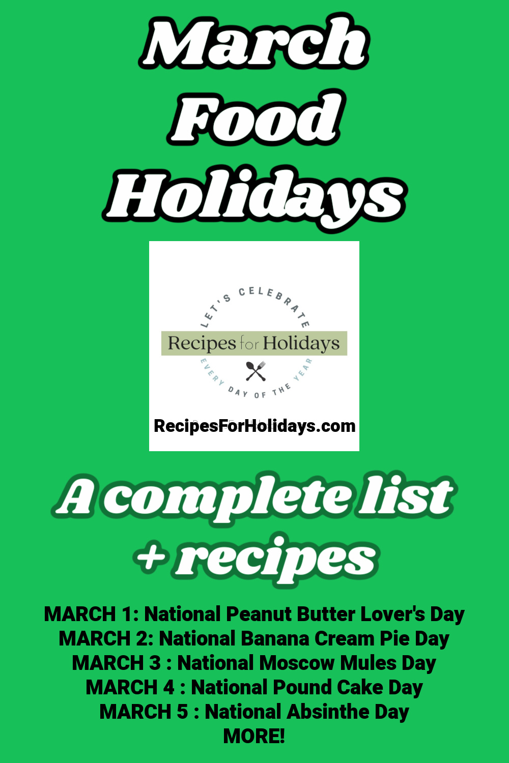 march food holidays