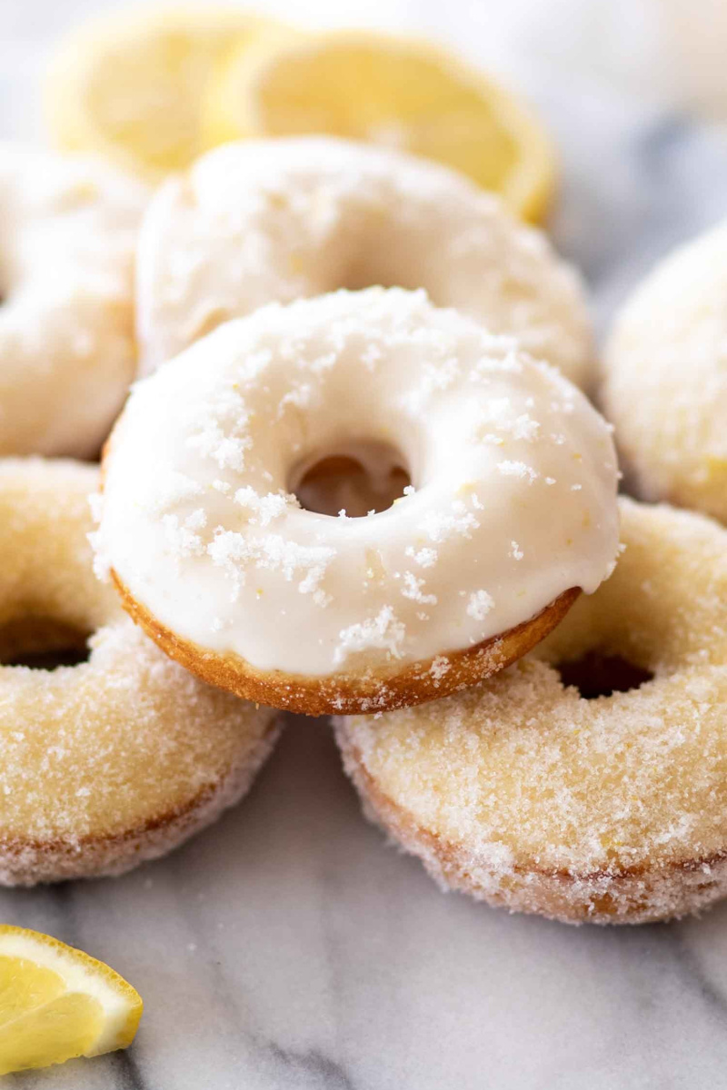 baked lemon doughnuts