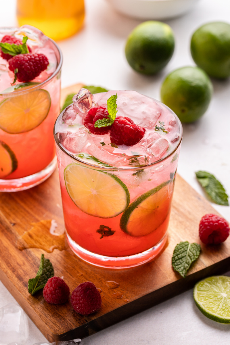 Honey Raspberry Mojitos - Recipes For Holidays