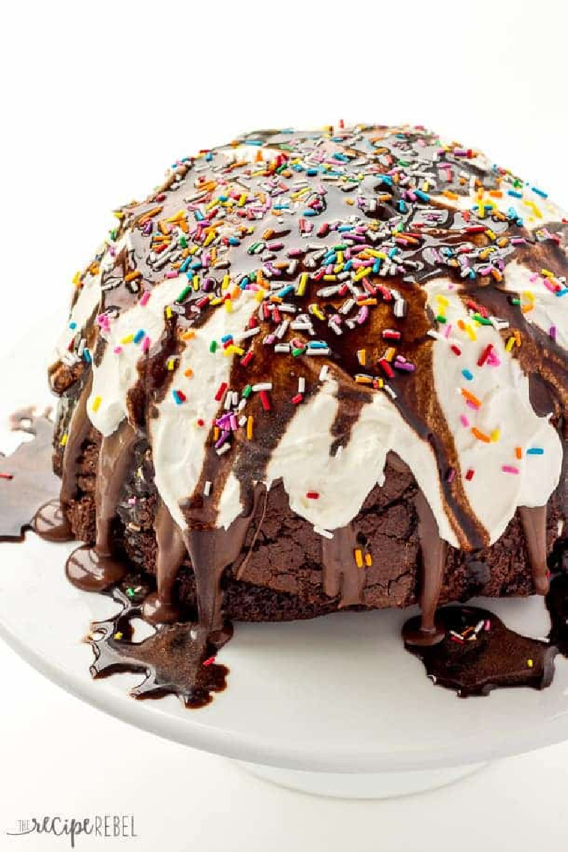 brownie mountain ice cream cake