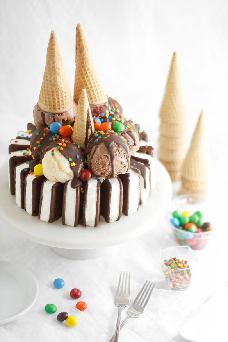 Triple Layer Chocolate Fudge Ice Cream Cake. - Half Baked Harvest