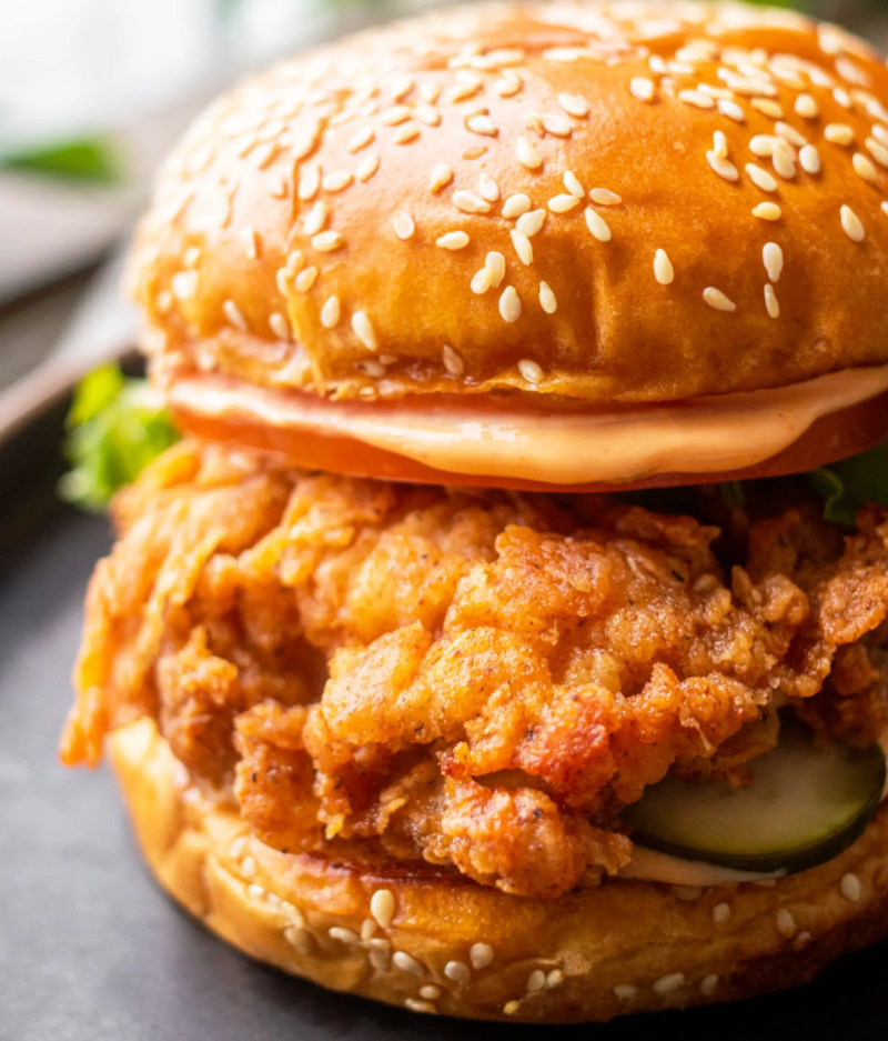 spicy buttermilk fried chicken sandwich