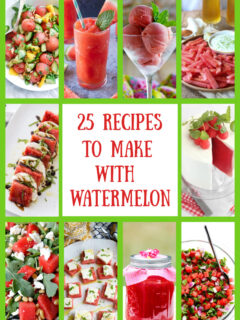 watermelon recipes collage