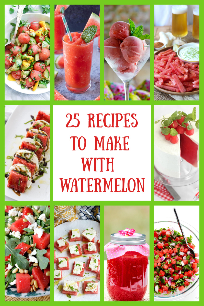 watermelon recipes collage