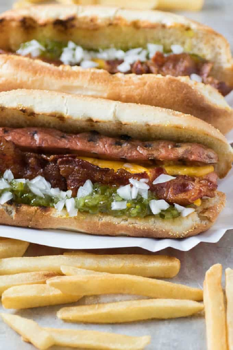 copycat whistle dogs with french fries