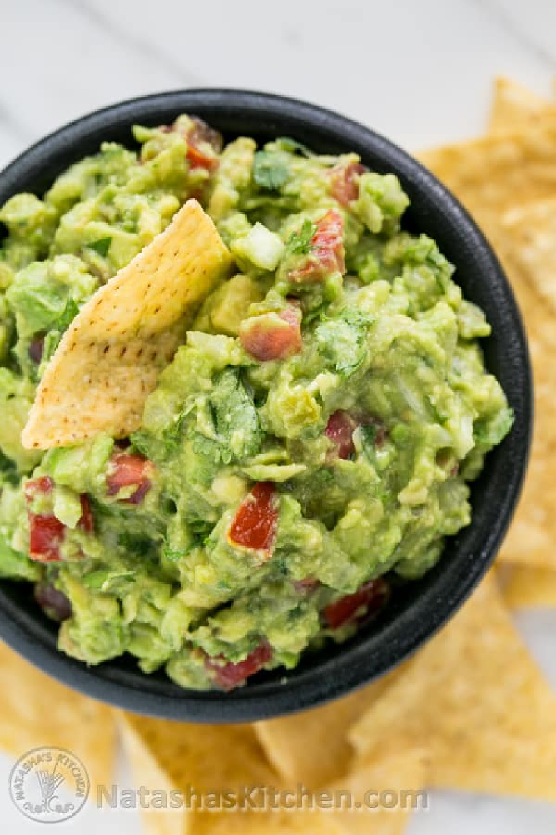 spicy guacamole in a bowl