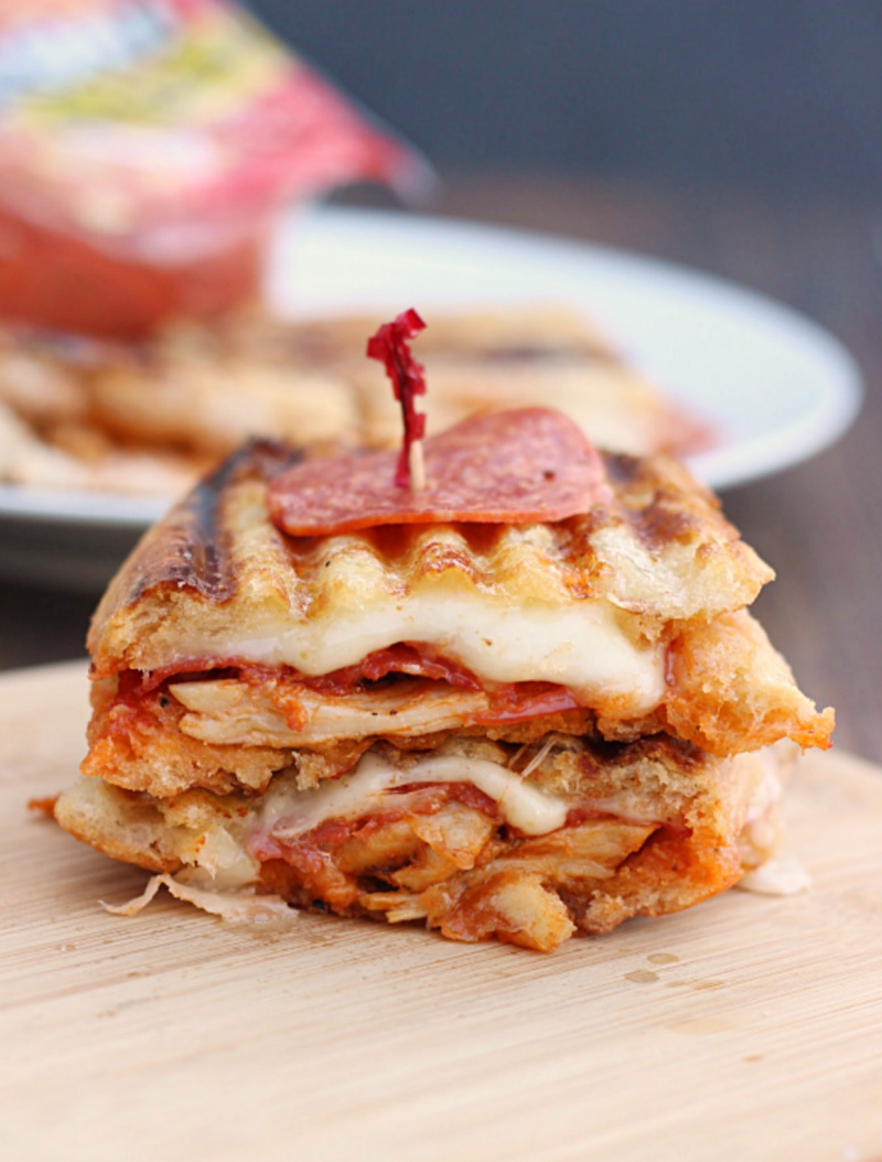 chicken pepperoni parmesan panini