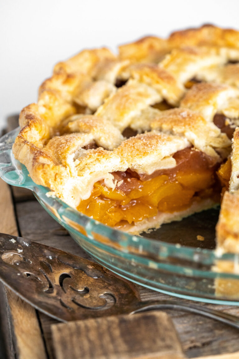 Lattice Topped Peach Pie - Recipes For Holidays