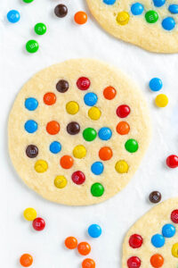 bakery style giant M&M Cookies