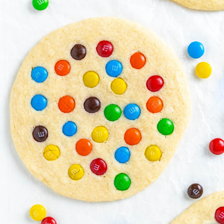 Giant M&M Cookies