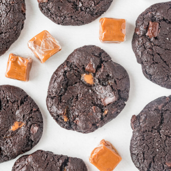 salted chocolate caramel cookies