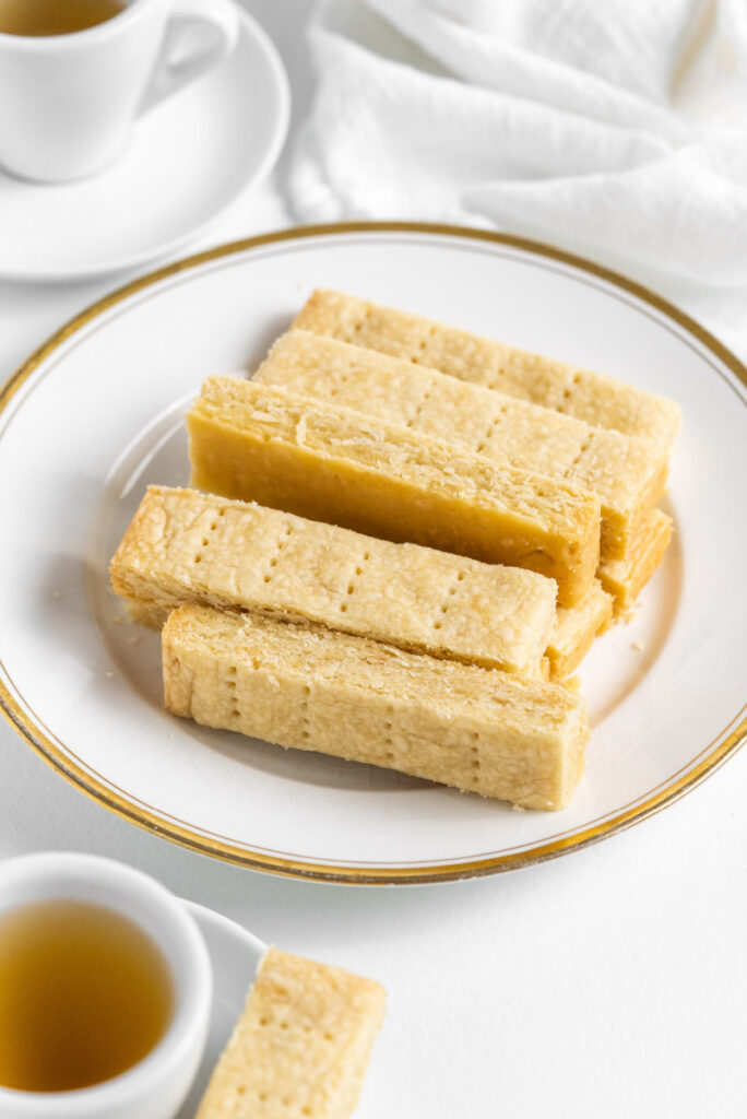 shortbread on a white plate