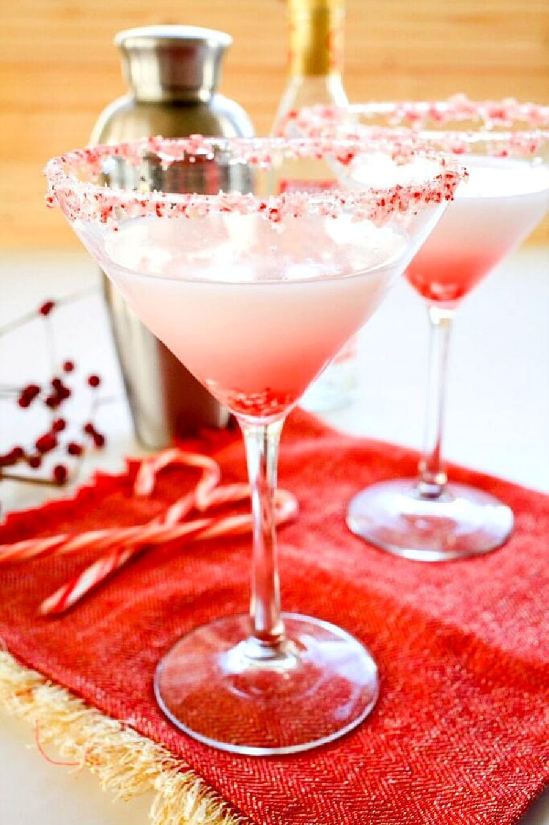candy cane martinis