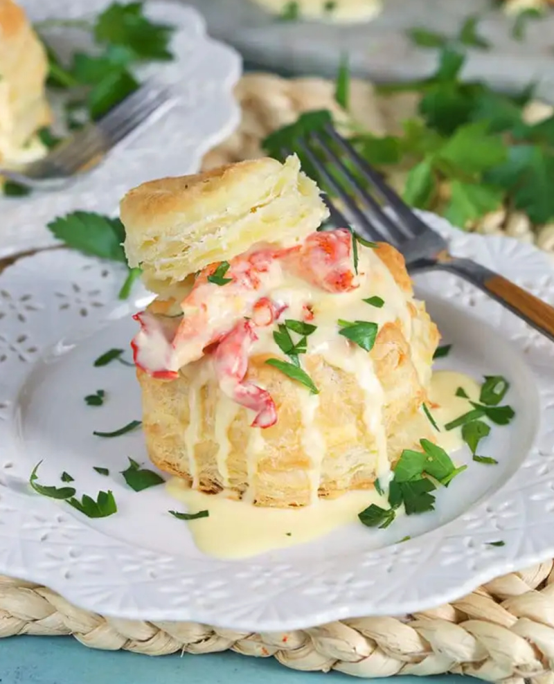 lobster newburg on plate