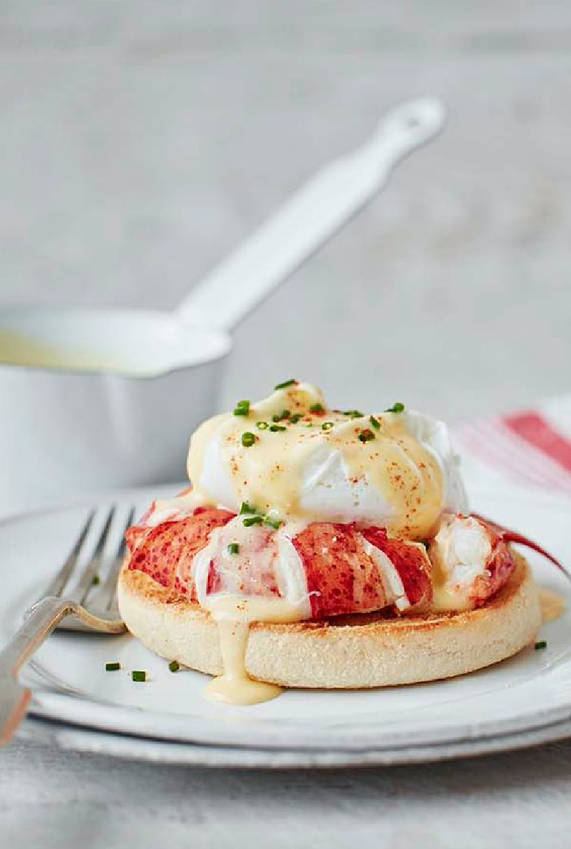 lobster benedict on a plate
