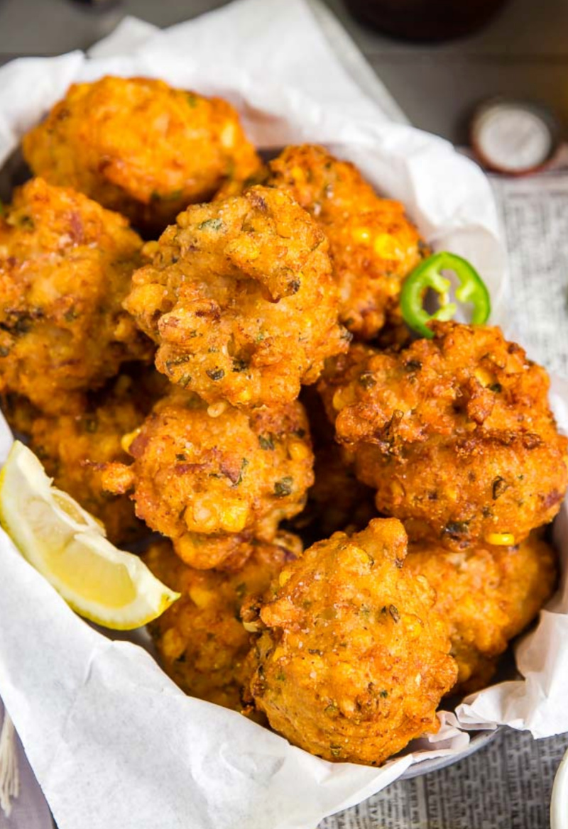 fried lobster fritters