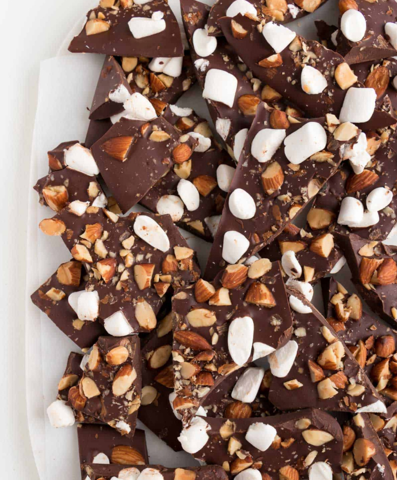 rocky road chocolate bark