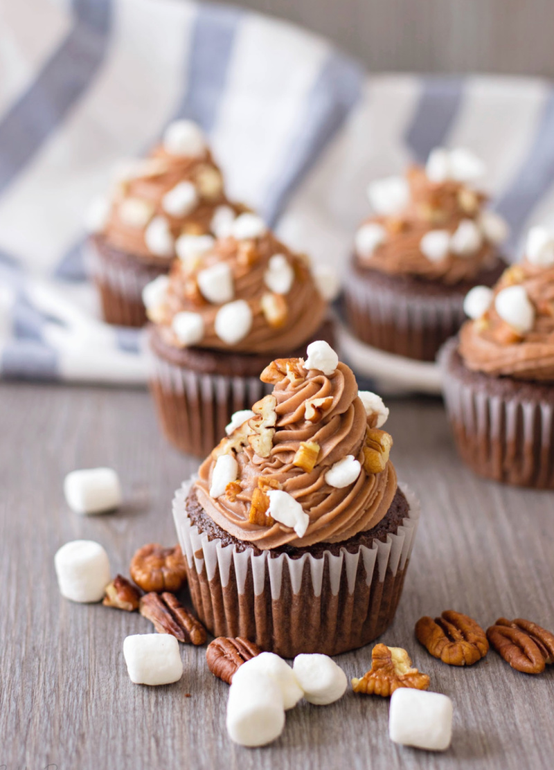 rocky road cupcakes