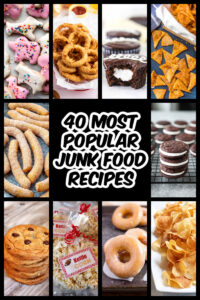 pinterest image for most popular junk food recipes