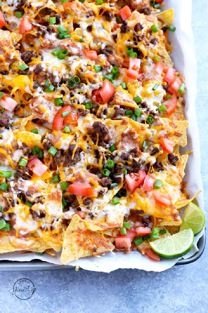 platter of beef nachos