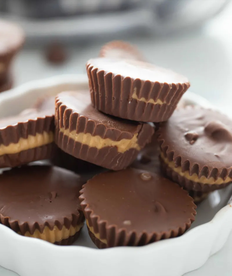 stack of peanut butter cups