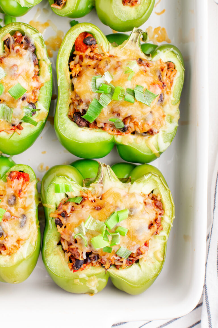 taco stuffed green peppers