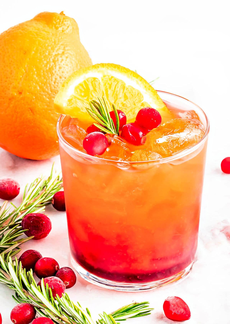 glass of christmas punch