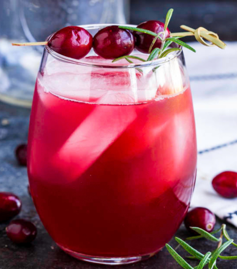 glass of rudolph's tipsy punch