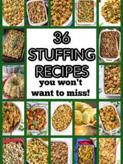 collage of stuffing recipes