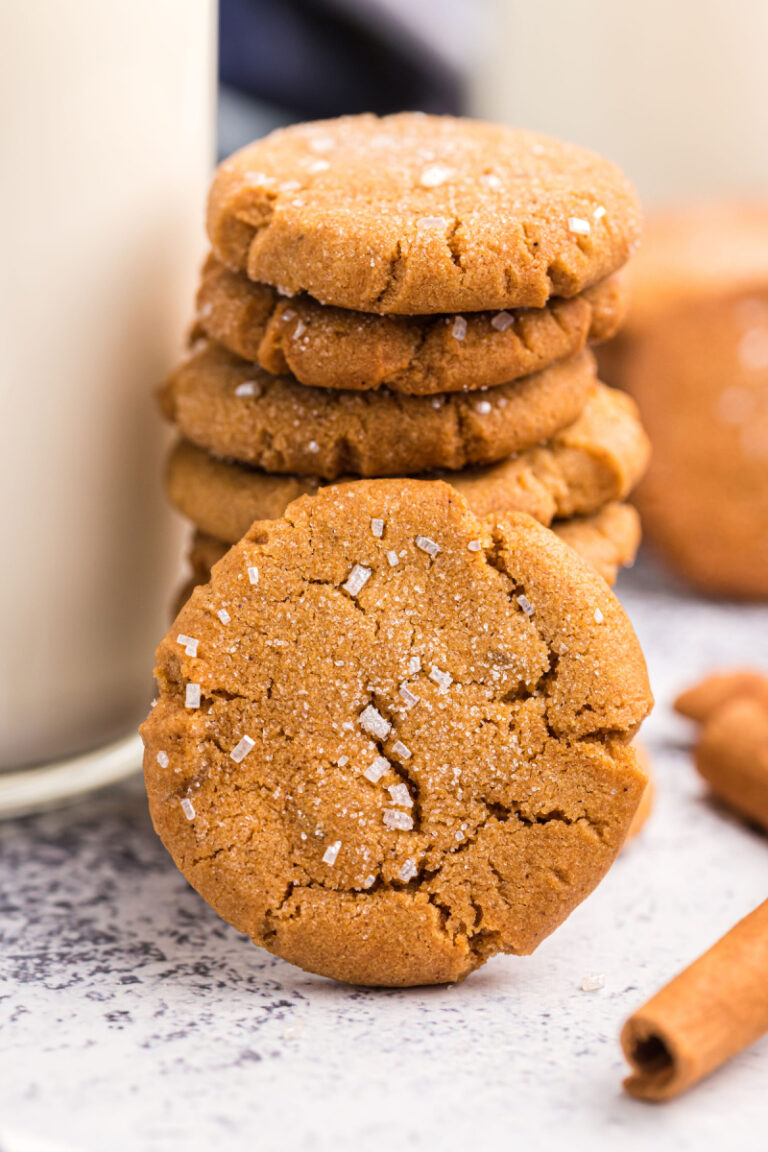 stack of gingersnaps and one in front