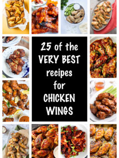 collage of best chicken wing recipes