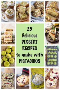 pinterest image for pistachio recipes