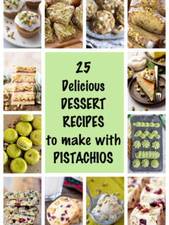 pinterest image for pistachio recipes